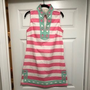 Sail to Sable (STS) Pink Striped Dress - Medium